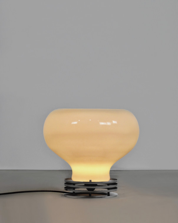 70’s Italian Opaline lamp