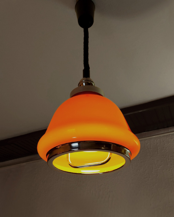 Space Age Orange Lamp